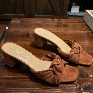 Boutique sandals great for fall colors